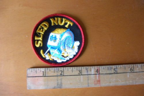 Sled nut vintage snowmobiles embroidered patch