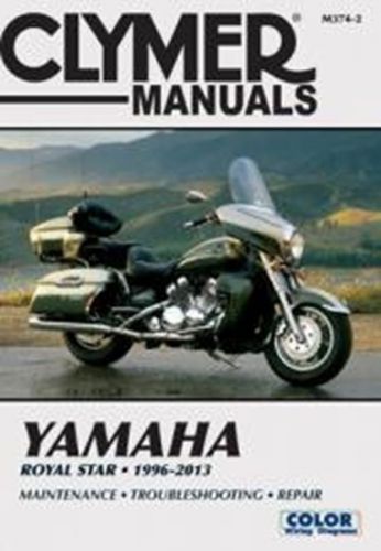 Clymer m374-2 service &amp; repair manual for 1996-13 yamaha xvz13 royal star models