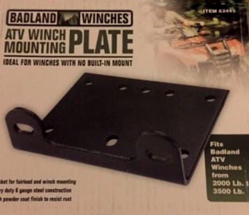 Universal atv/utility winch mounting plate