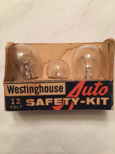 Vintage westinghouse auto safety kit 12 volt set of 3 bulbs
