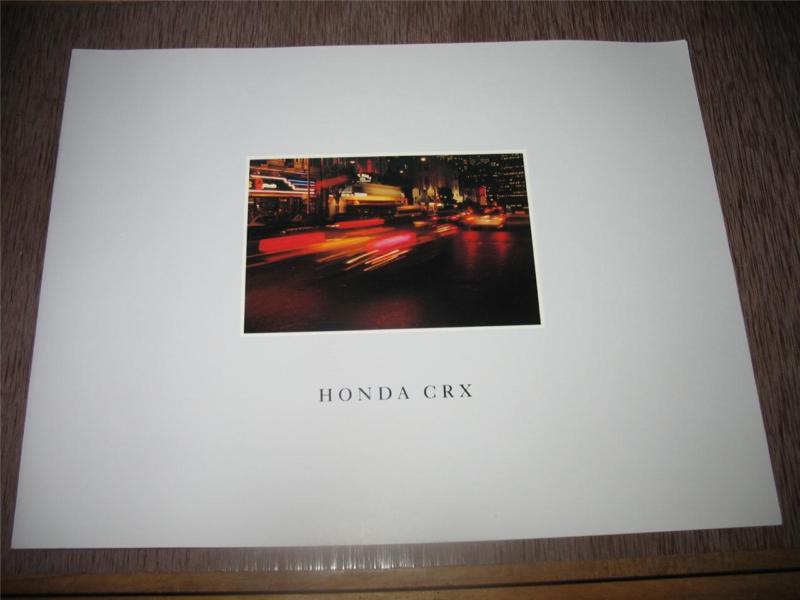 1990 usdm honda crx si hf dx rare sales brochure in mint condition