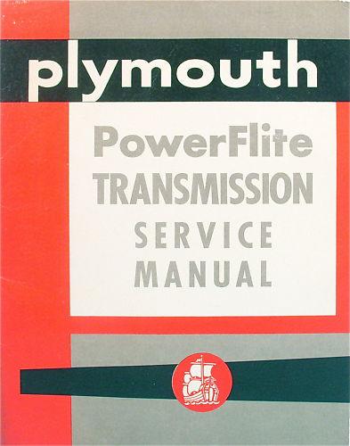  1954 plymouth powerflite transmission service manual