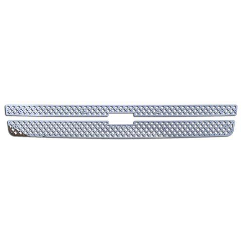 Chevy silverado 1500 07-13 stainless diamond mesh front metal grille trim cover