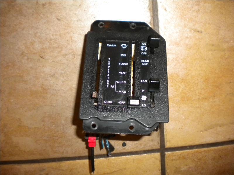 1979-1986 ford mustang ac heater climate control unit fan switch 