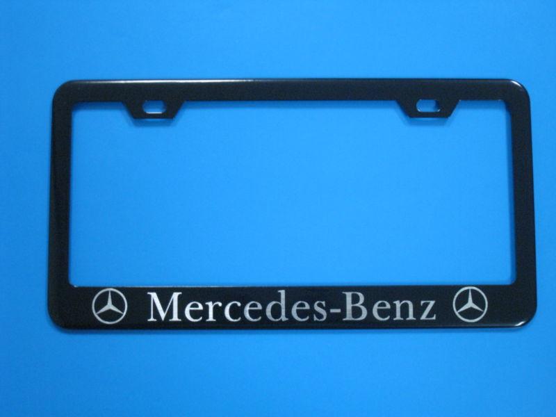 "mercedes-benz" black license frame 1pc