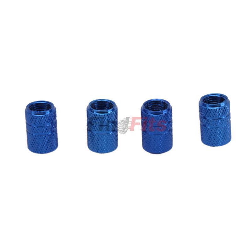 New car tire valves rhombic pattern round easy install high quality blue