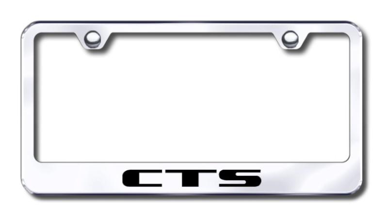 Cadillac cts  engraved chrome license plate frame made in usa genuine