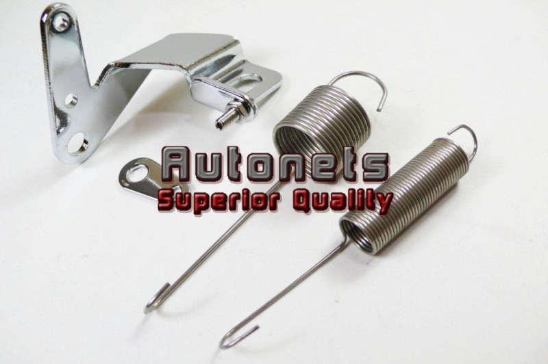 Stainless steel throttle cable dual spring bracket set universal fit