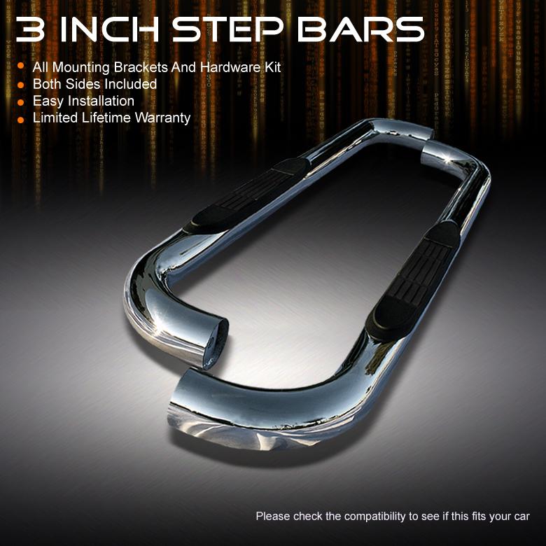 88-98 c/k pickup 2dr reg. cab 3" stainless steel side step bar running board