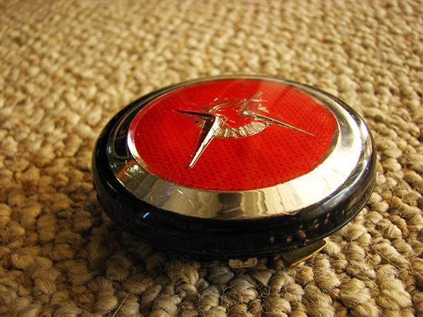 Dodge truck red chrome horn button 1960-1964