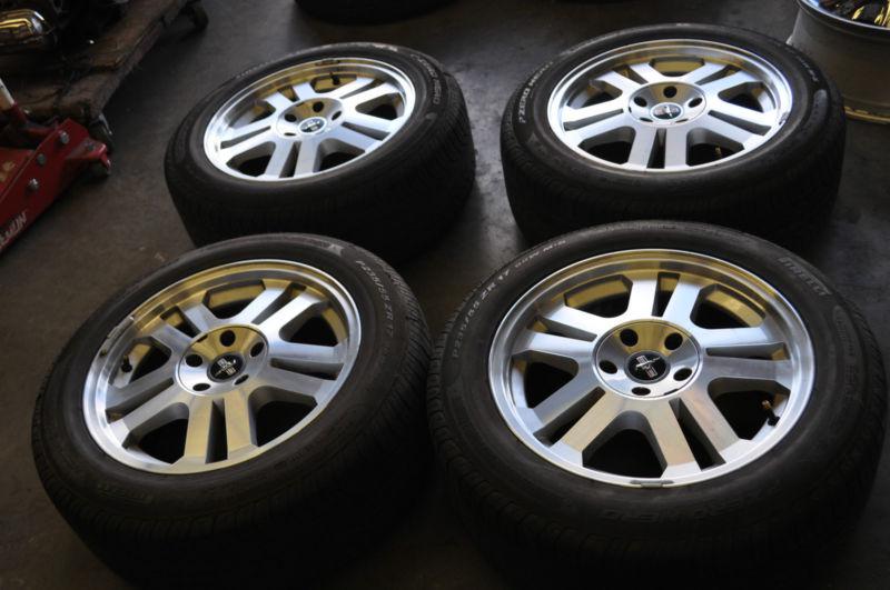 Ford mustang 17" alloy wheels 235/55/17 pirelli p zero tires
