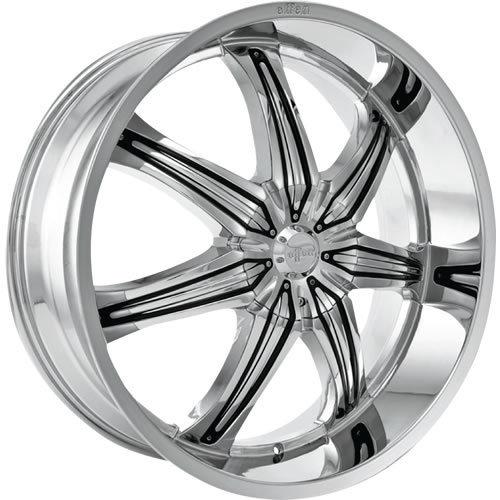 26x9 chrome effen hurricane wheels 5x120 5x5 +15 bmw 7 series 750 7 series 740