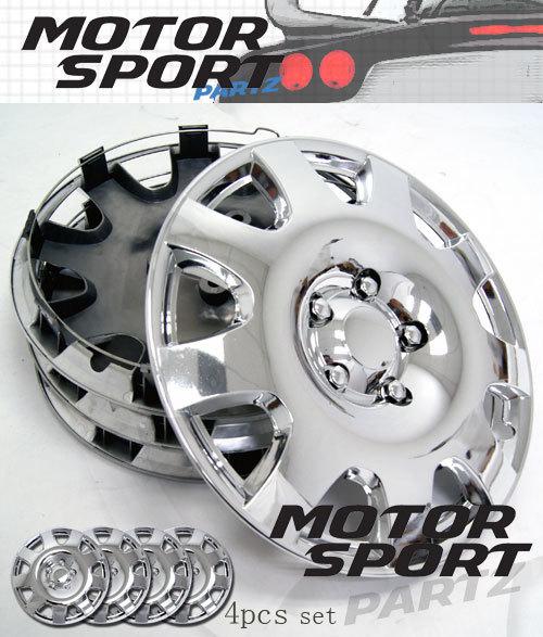 16 inch 4pcs set chrome hubcap rim wheel skin cover style 502 16" inches hub cap