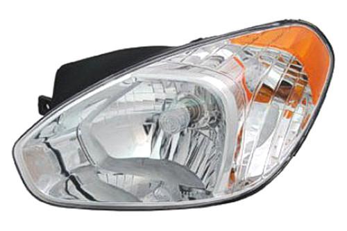 Replace hy2503144v - 07-11 fits hyundai accent front rh headlight assembly