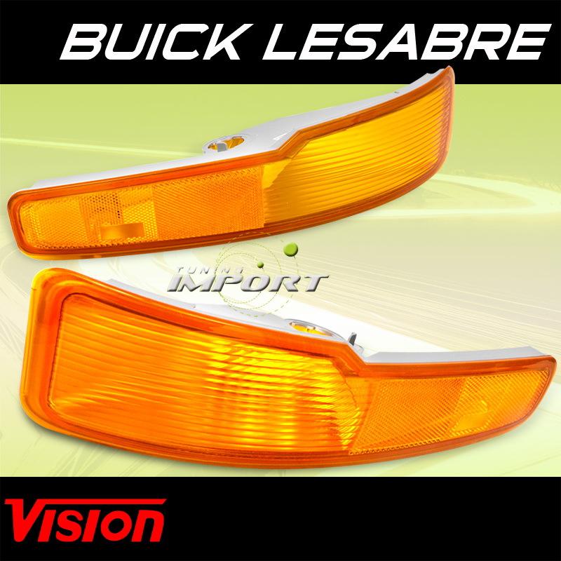 Buick 97-99 le sabre vision pair left+right side marker signal lights lamps set