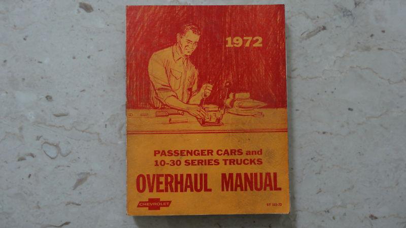 1972 chevrolet overhaul manual