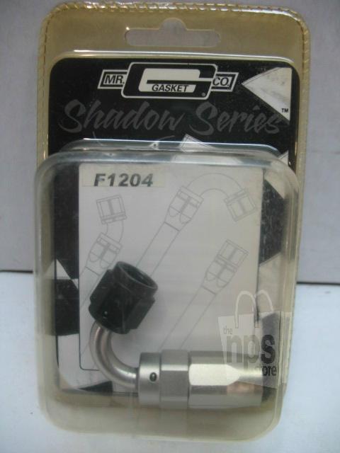 Mr. gasket co. f1204 shadow series 120deg swivel seal hose fitting -4an new