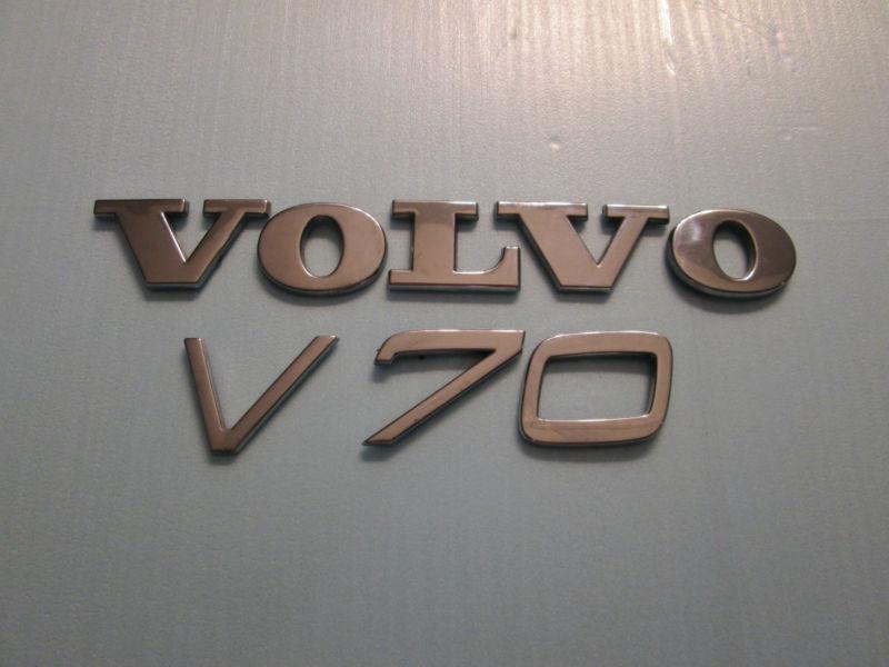 98 99 00 volvo v70 trunk emblem decal logo letters used oem factory genuine set 