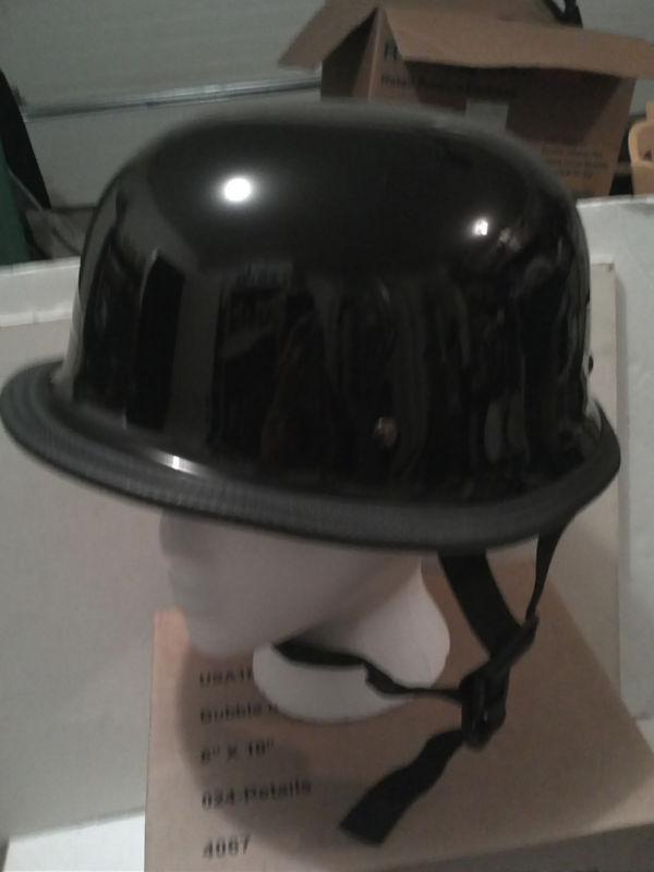   military style glossy black motorcycle helmet size m daytona never used
