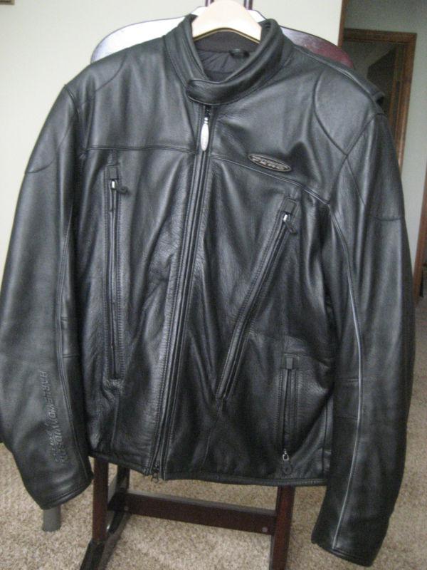 Mens fxrg leather jacket waterproof harley davidson 98518-05vm size large