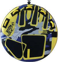 Body glove round tube deck 2 person - black/yellow/blue - 60" diameter bg-6067