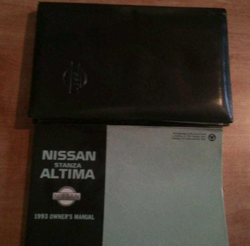 1993 nissan altima stanza owner's manual oem nissan maintenance book 