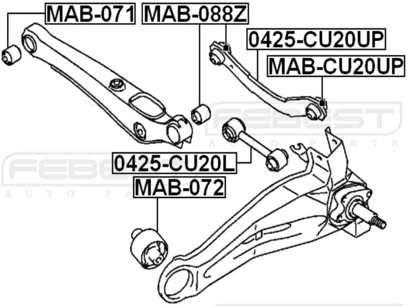 Purchase MITSUBISHI LANCER CS 20002009 ARM BUSHING FOR LATERAL CONTROL