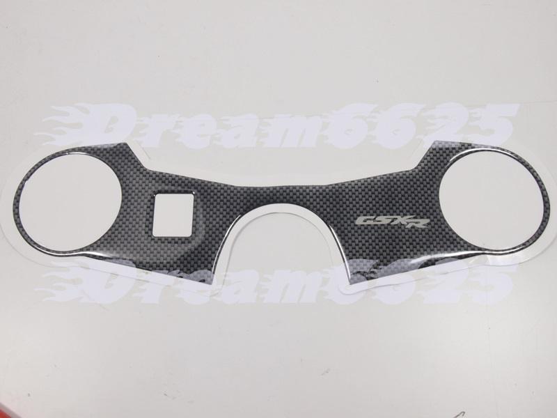 Top yoke protector sticker for suzuki gsxr 1000 k5 05 06 carbon fiber look yps03