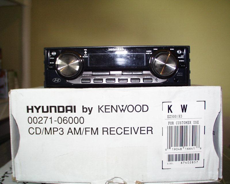 New, kenwood / hyundai 00271-06000, open box, never been installed. am/fm/cd