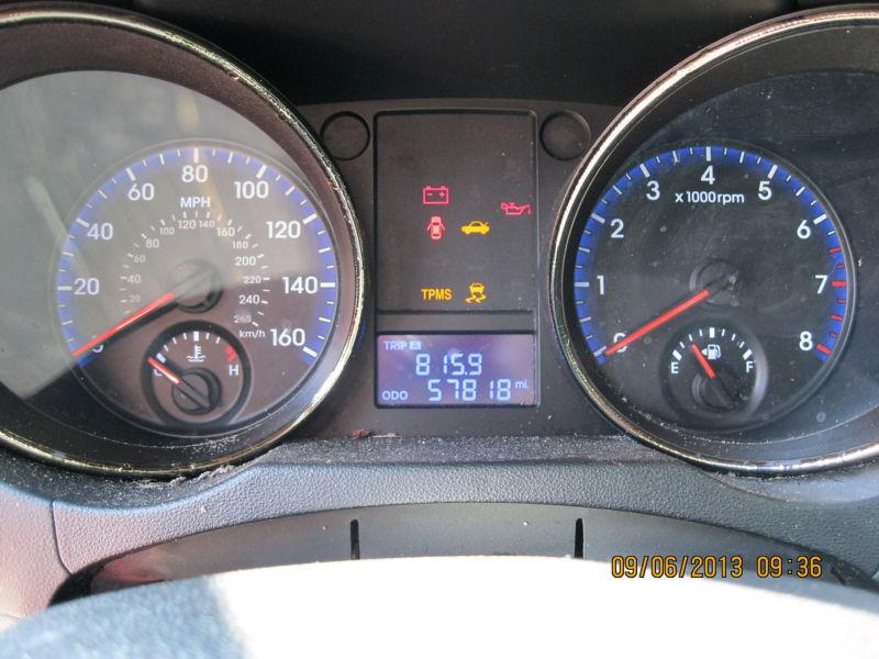 11 12 genesis speedometer mph cpe 2.0l mt w/cruise w/o fog lamps 259684