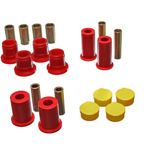 Energy suspension 5-3122r red front control arm bushing set