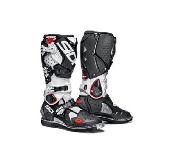 Sidi 2014 crossfire 2 ta motocross dirt bike boots size 11.5 white black 