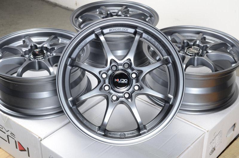 15" kudo rims racing wheels light weight 12.7 lbs altima accord cobalt escort