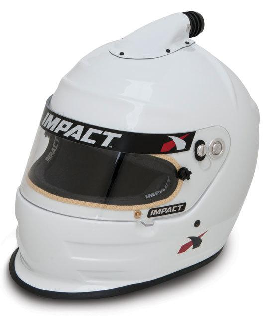 Impact racing 16099509 air vapor helmet large white sa2010