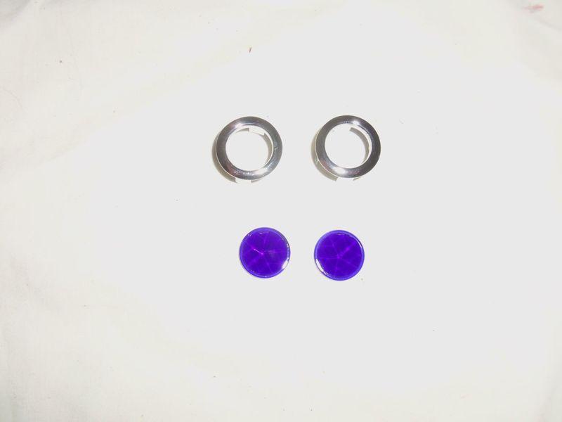 Glass blue dots for tail light lenses-(1 pr) bd-13450-g
