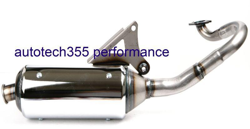 Performance exhaust pipe (chrome cover) for yamaha bws yw50 zuma 50,  70 ~ 100cc