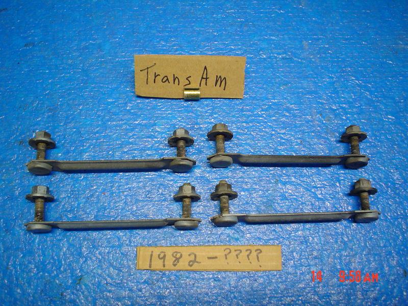 1982 trans am front bumper brace mounting hardware firebird gta formula