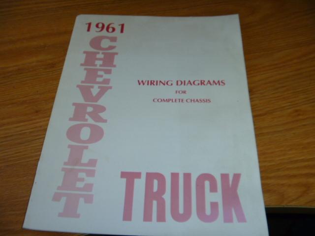 1961 chevrolet truck wiring diagram manual for complete chassis 60 61 62 63