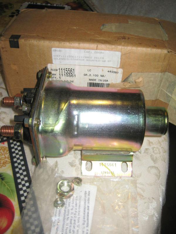 Ac delco remy/gm 1115561 starter solenoid. 