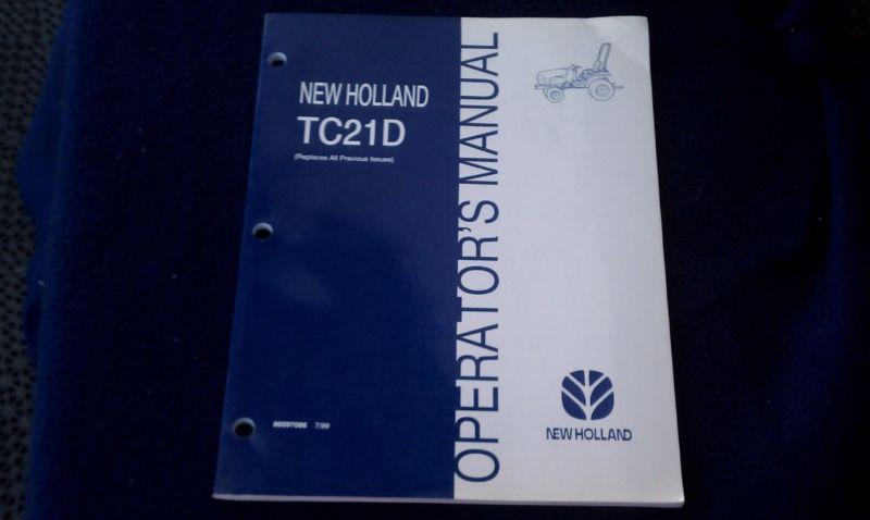 New holland tc 21d operator's manual part number 86597086