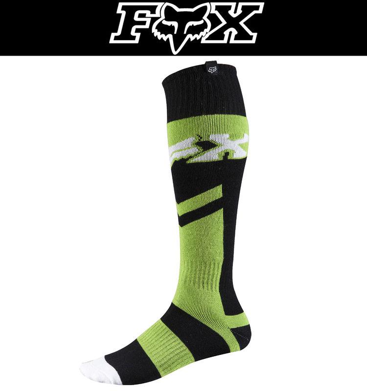 Fox racing fri anthem thin socks green black shoe sizes 6-13 dirt atv mx 2014