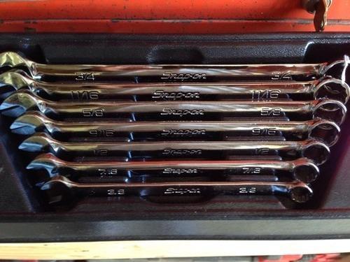 Snap on 7pc 12 point standard wrench set oex