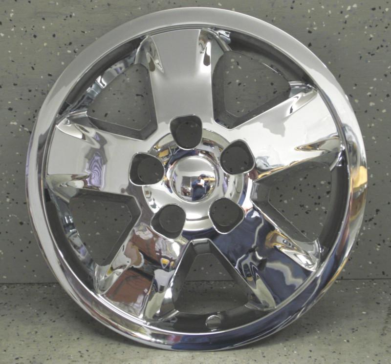 Jeep grand cherokee 17" chrome wheel skins liners hubcaps (2 piece) 343x  343-17