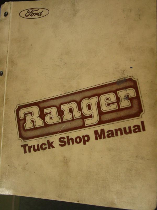 1983 original ford ranger truck shop manual