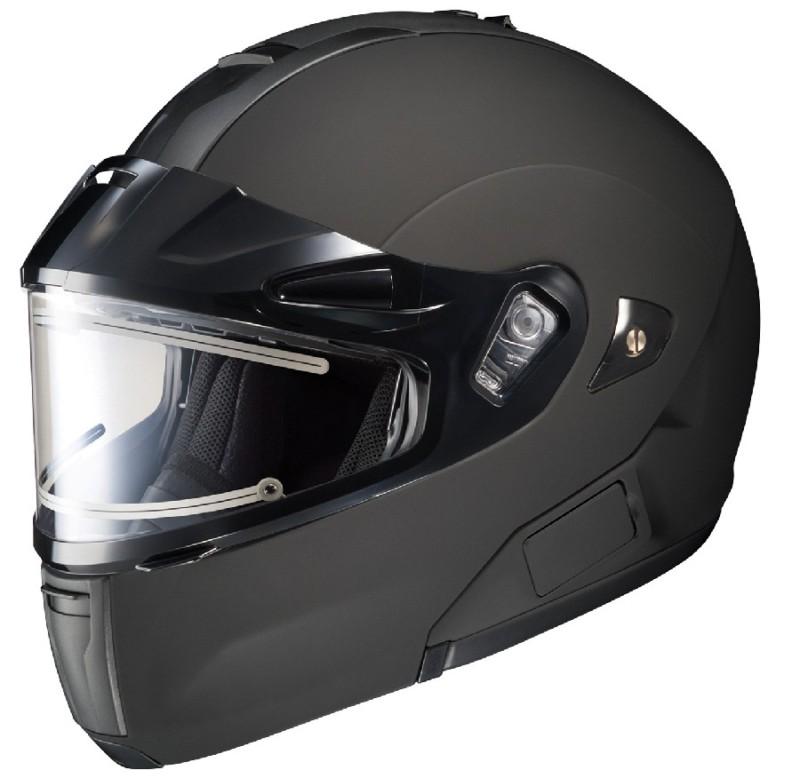 Hjc is-max bt matte black small electric snowmobile snow modular helmet sm s