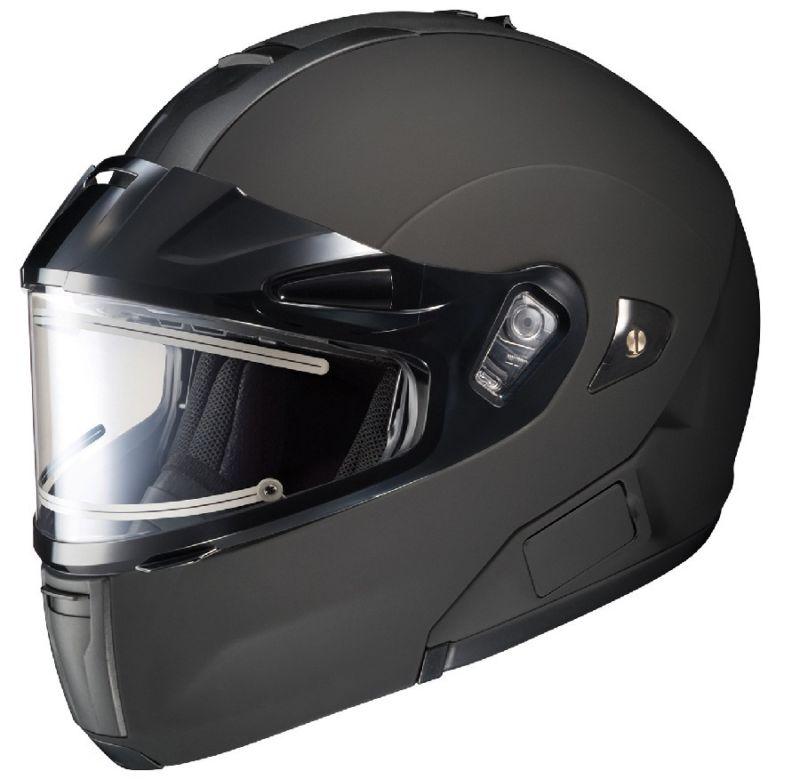 Hjc is-max bt matte black medium electric snowmobile snow modular helmet med m