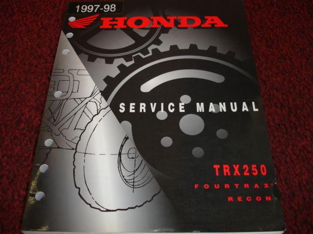 Honda 1997-1998 trx250 recon service manual