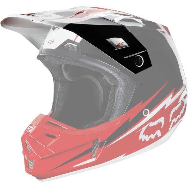 Fox racing v2 2013 helmet visors giant red/black no size