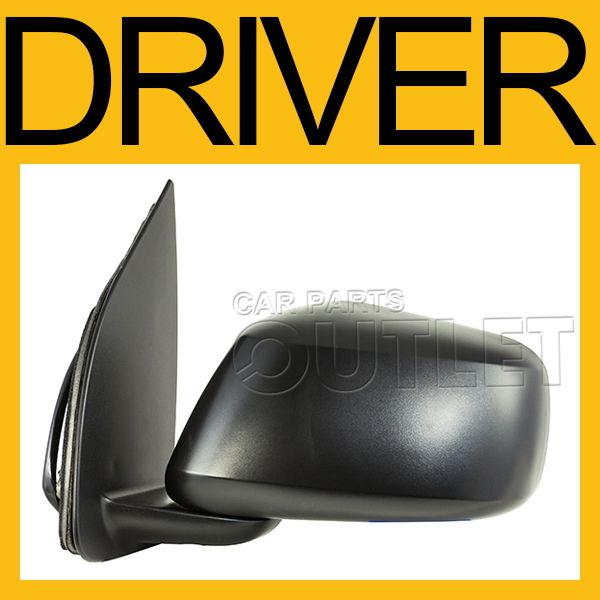 05-10 nissan frontier crew cab side mirror power heat textured manual fold left