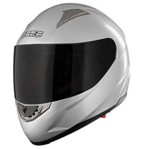 New speed & strength ss1500 solid speed full-face adult helmet, silver, large/lg